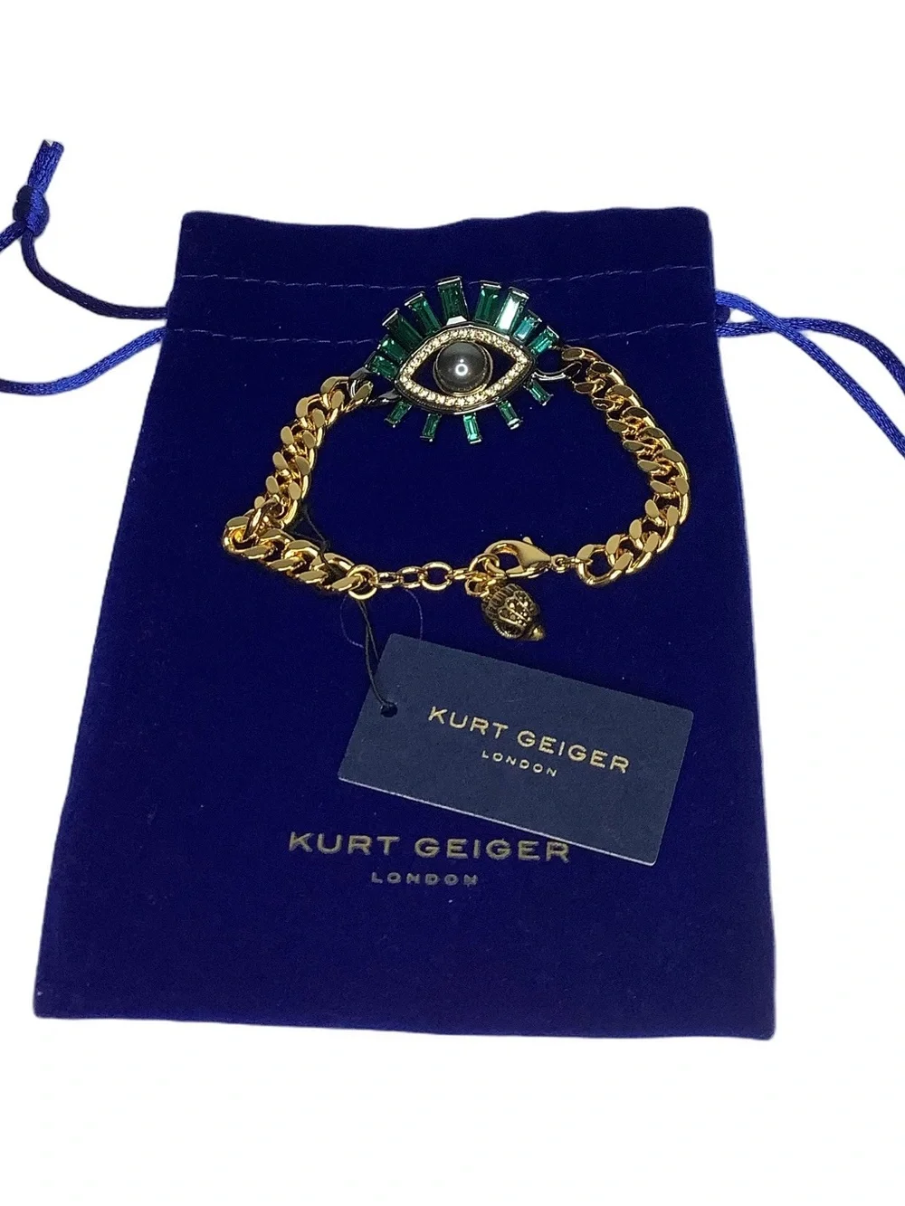 Kurt Geiger London Large Pave’ Evil Eye Bracelet New